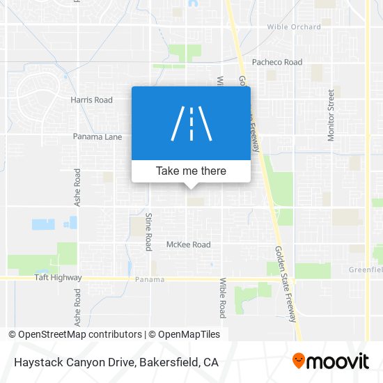 Haystack Canyon Drive map