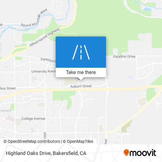 Mapa de Highland Oaks Drive