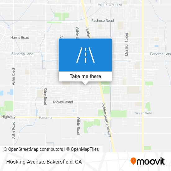 Hosking Avenue map