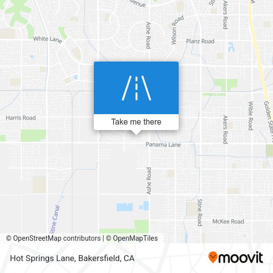 Hot Springs Lane map