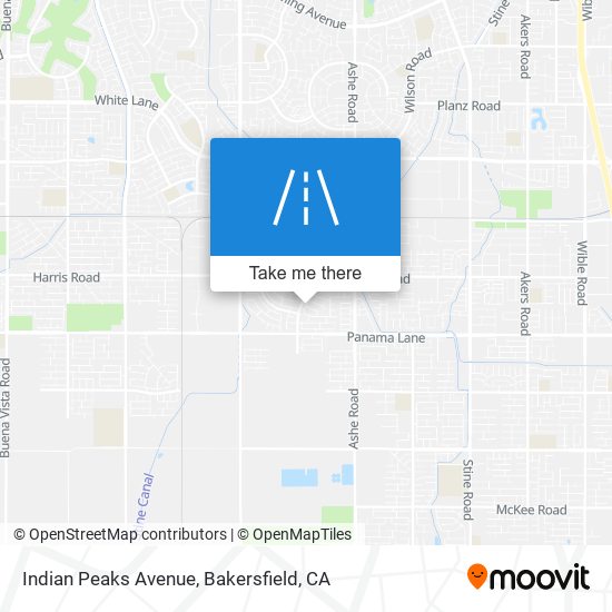 Indian Peaks Avenue map