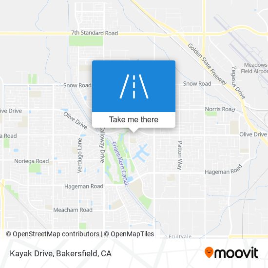 Kayak Drive map