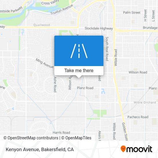 Kenyon Avenue map
