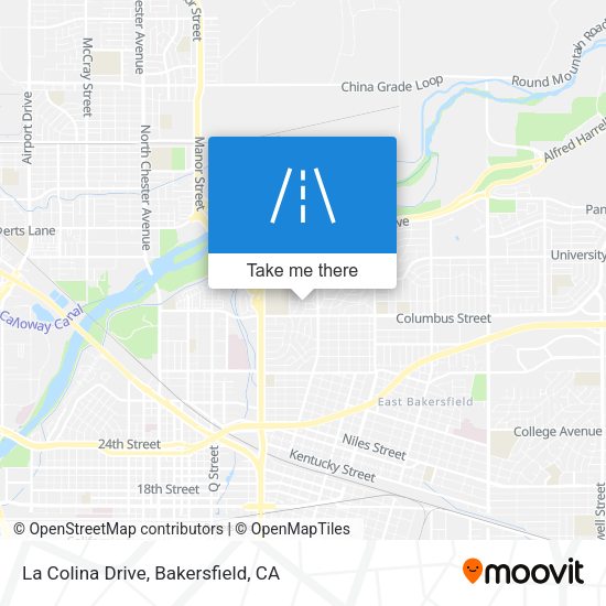 La Colina Drive map