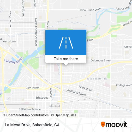 Mapa de La Mesa Drive