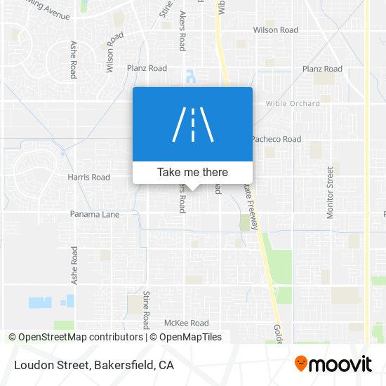 Loudon Street map