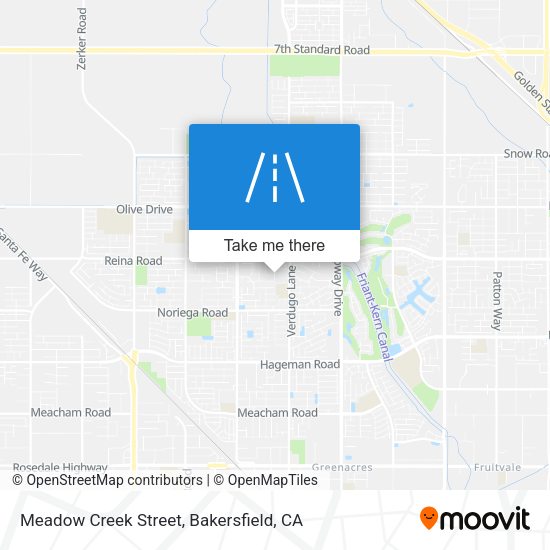 Meadow Creek Street map