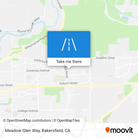 Meadow Glen Way map