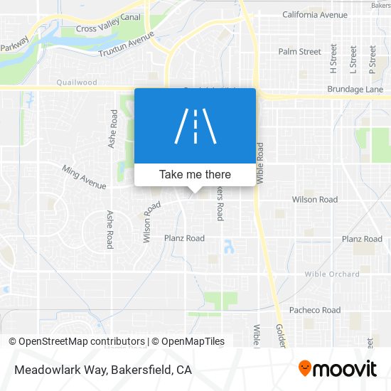 Meadowlark Way map