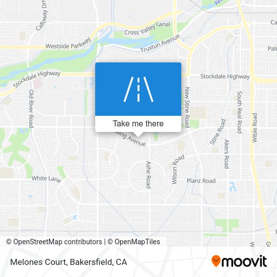 Melones Court map