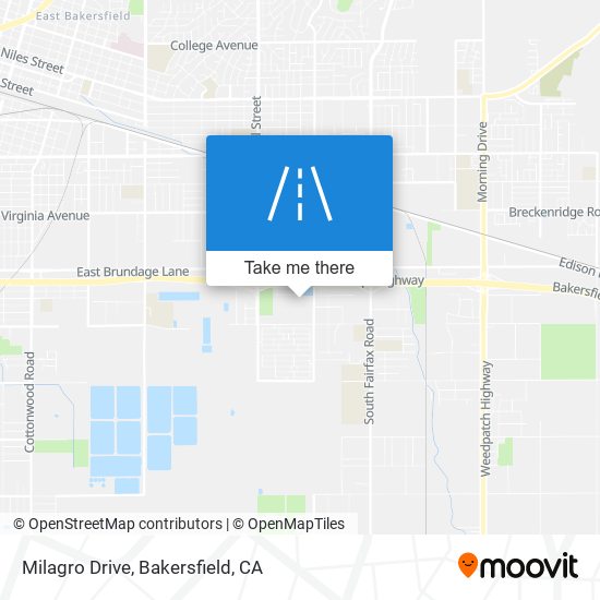 Milagro Drive map