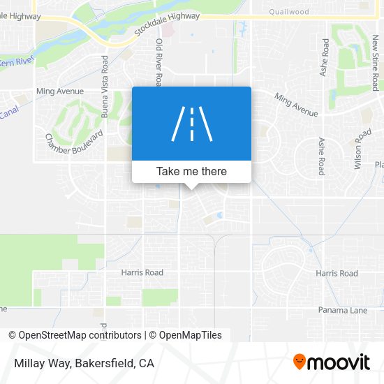 Millay Way map