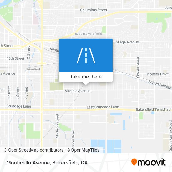 Monticello Avenue map