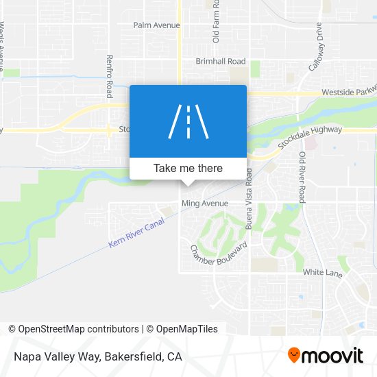 Napa Valley Way map