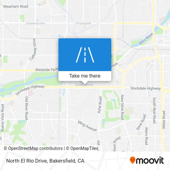 North El Rio Drive map