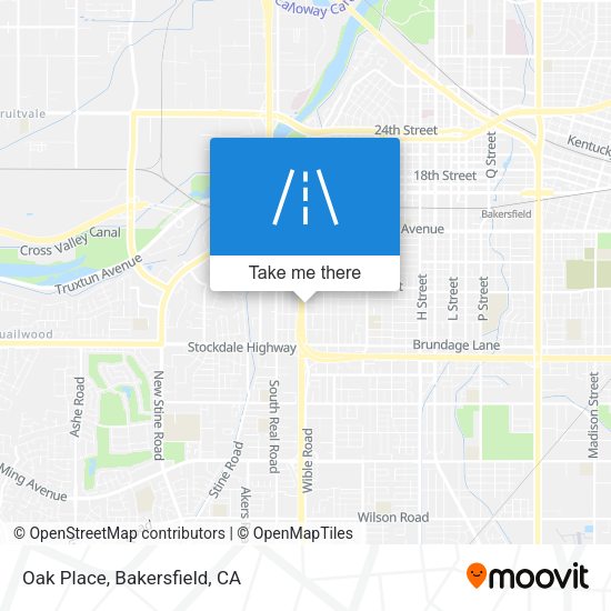 Oak Place map