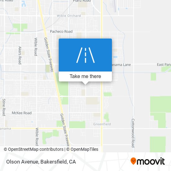 Olson Avenue map