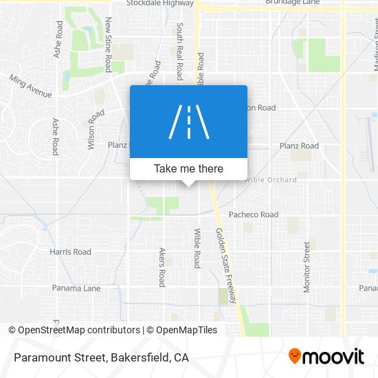 Mapa de Paramount Street