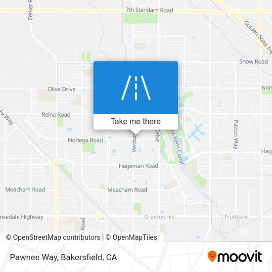 Pawnee Way map