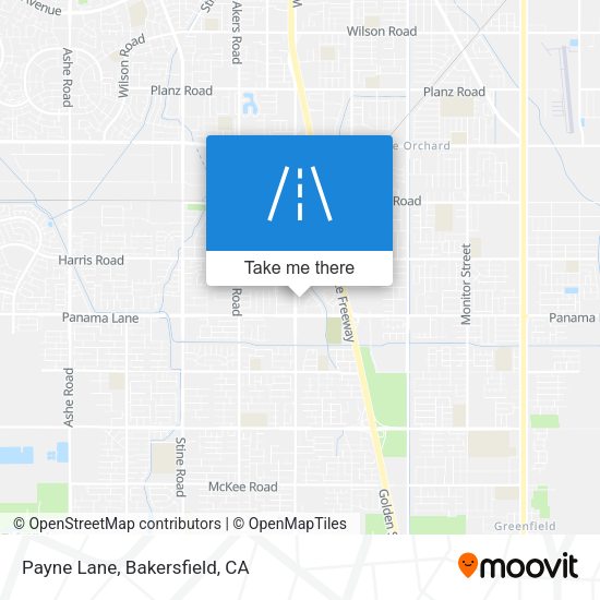 Payne Lane map