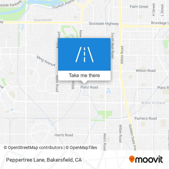 Peppertree Lane map