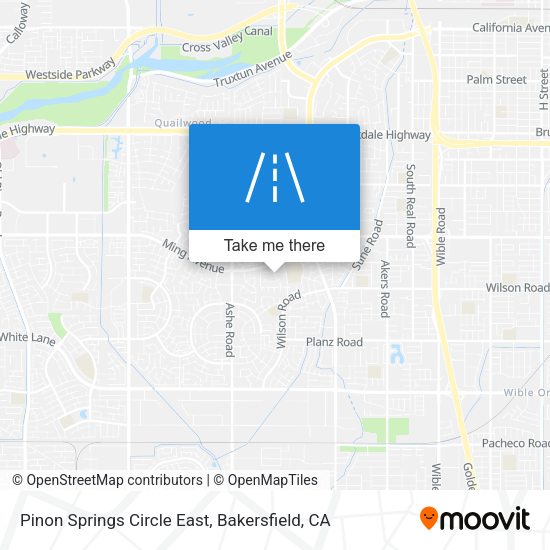 Pinon Springs Circle East map