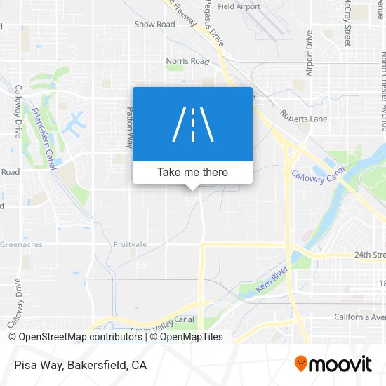 Pisa Way map