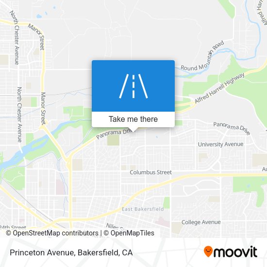 Princeton Avenue map