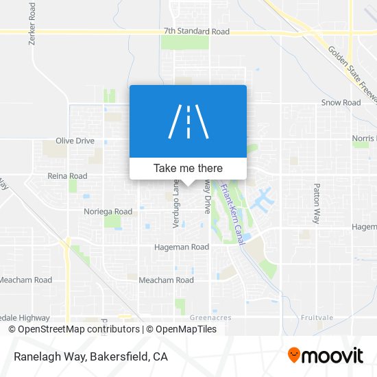 Ranelagh Way map