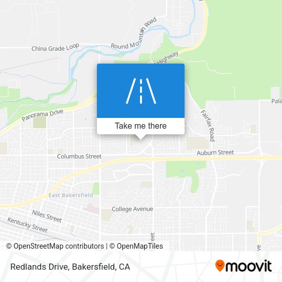 Mapa de Redlands Drive