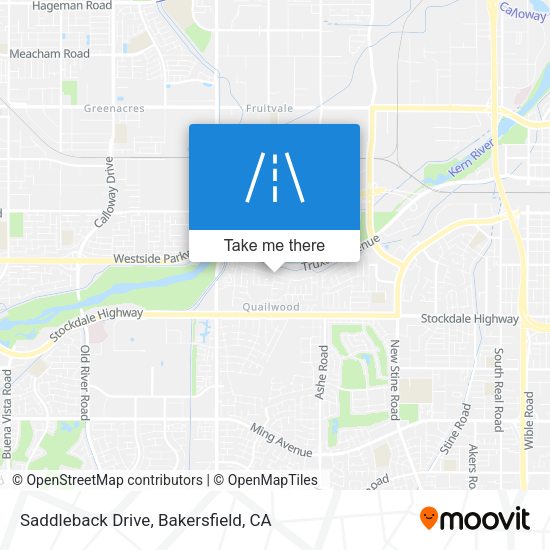 Saddleback Drive map