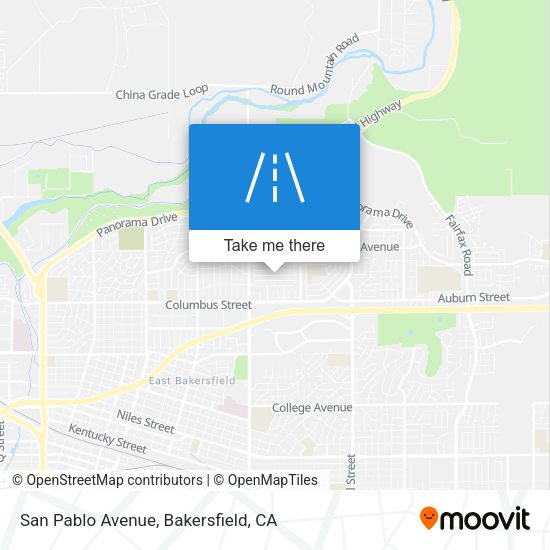 San Pablo Avenue map