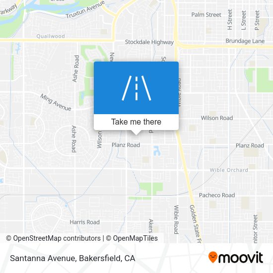 Santanna Avenue map