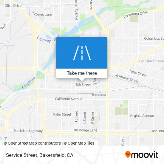 Service Street map