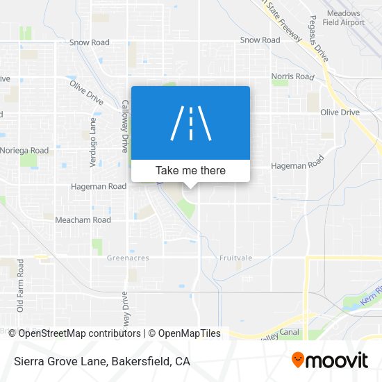 Sierra Grove Lane map
