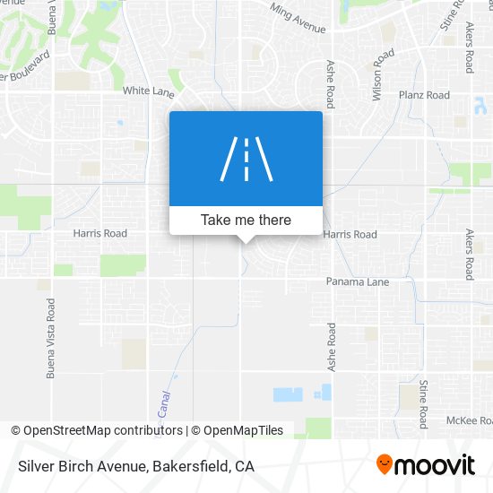 Silver Birch Avenue map