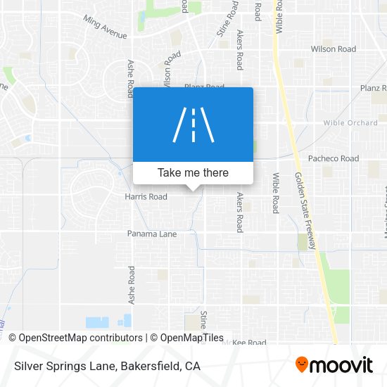 Silver Springs Lane map