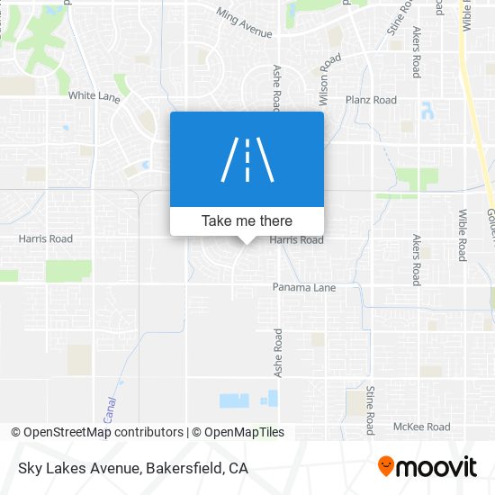 Sky Lakes Avenue map