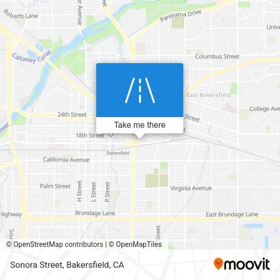Sonora Street map