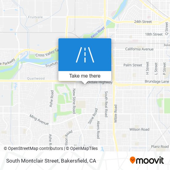 South Montclair Street map