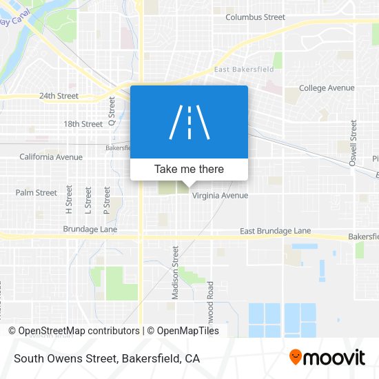 South Owens Street map