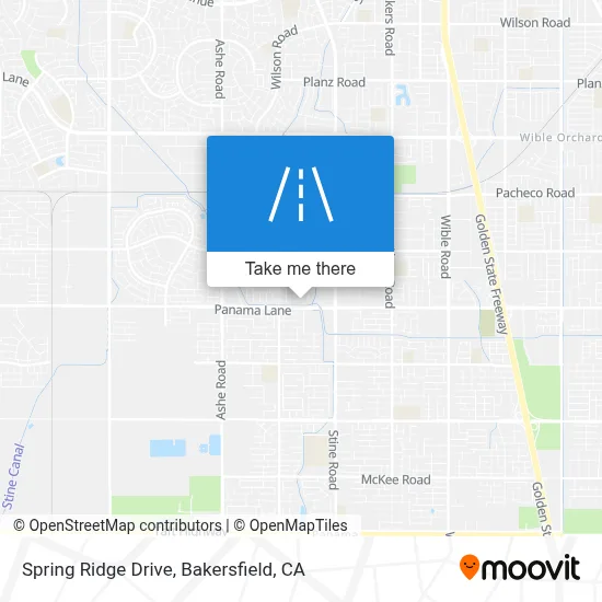 Spring Ridge Drive map