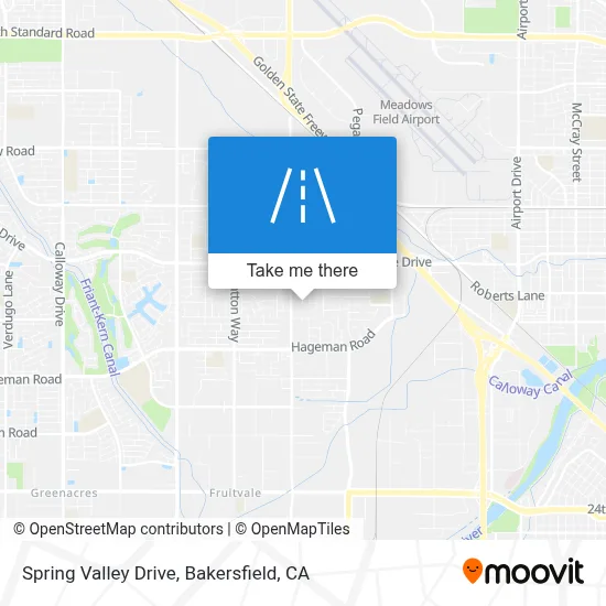 Spring Valley Drive map