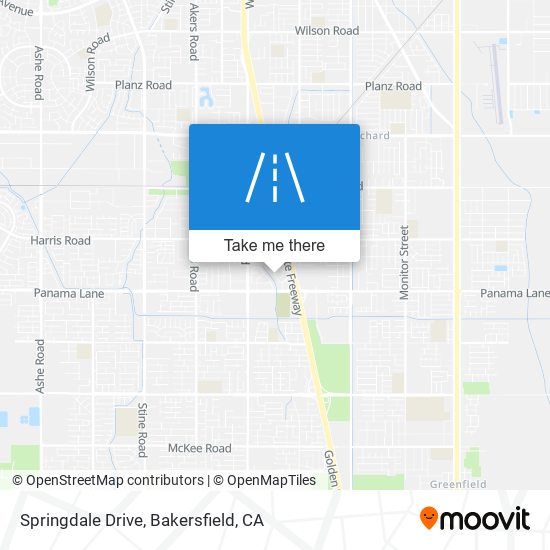 Springdale Drive map