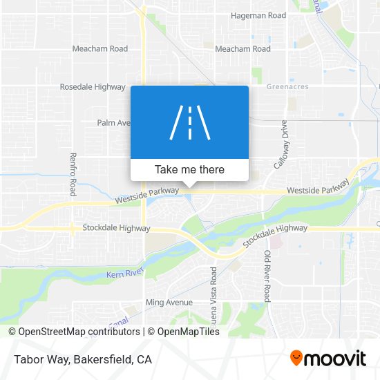 Tabor Way map
