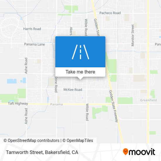 Tamworth Street map
