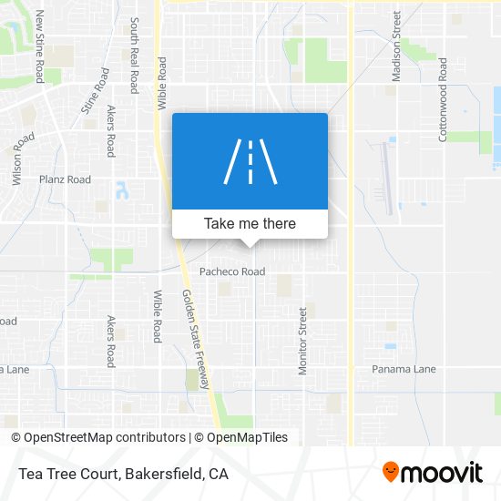 Tea Tree Court map