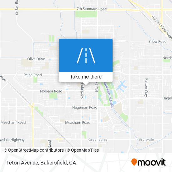 Teton Avenue map