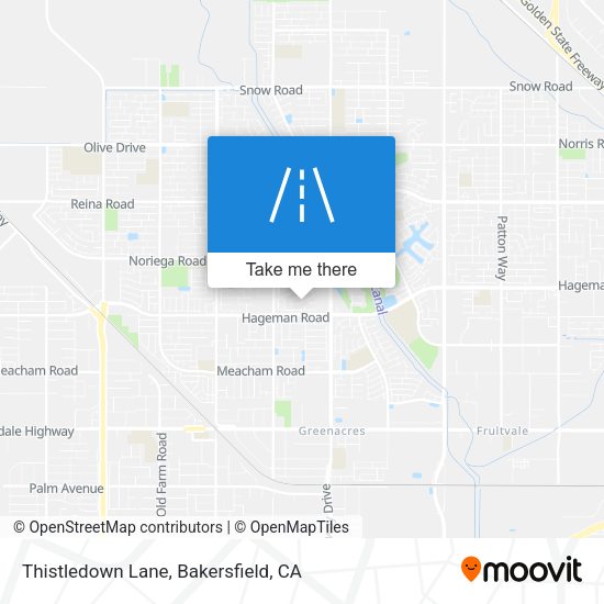 Thistledown Lane map