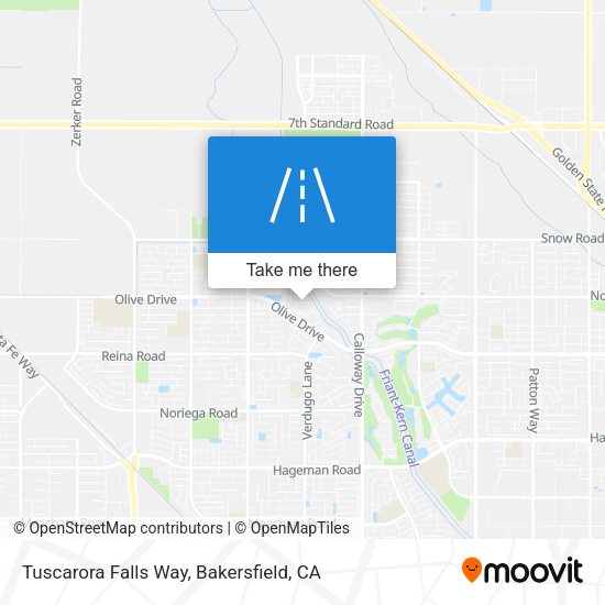 Tuscarora Falls Way map